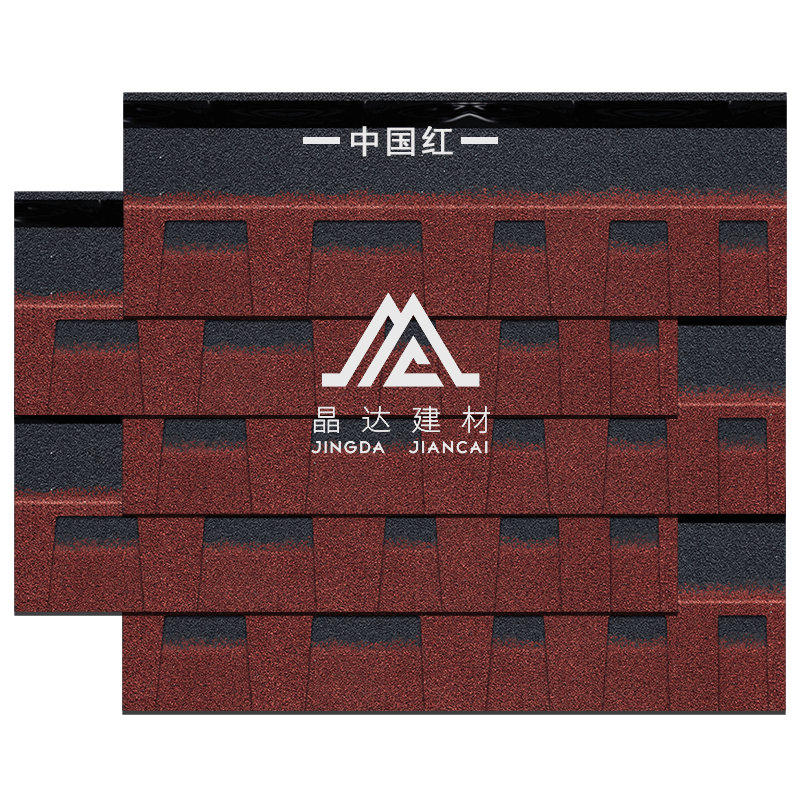 標(biāo)準(zhǔn)雙層中國(guó)紅瀝青瓦